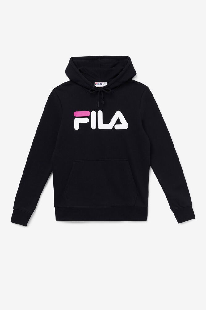 Fila Hoodie Lucy Womens Black - India YPK-826147